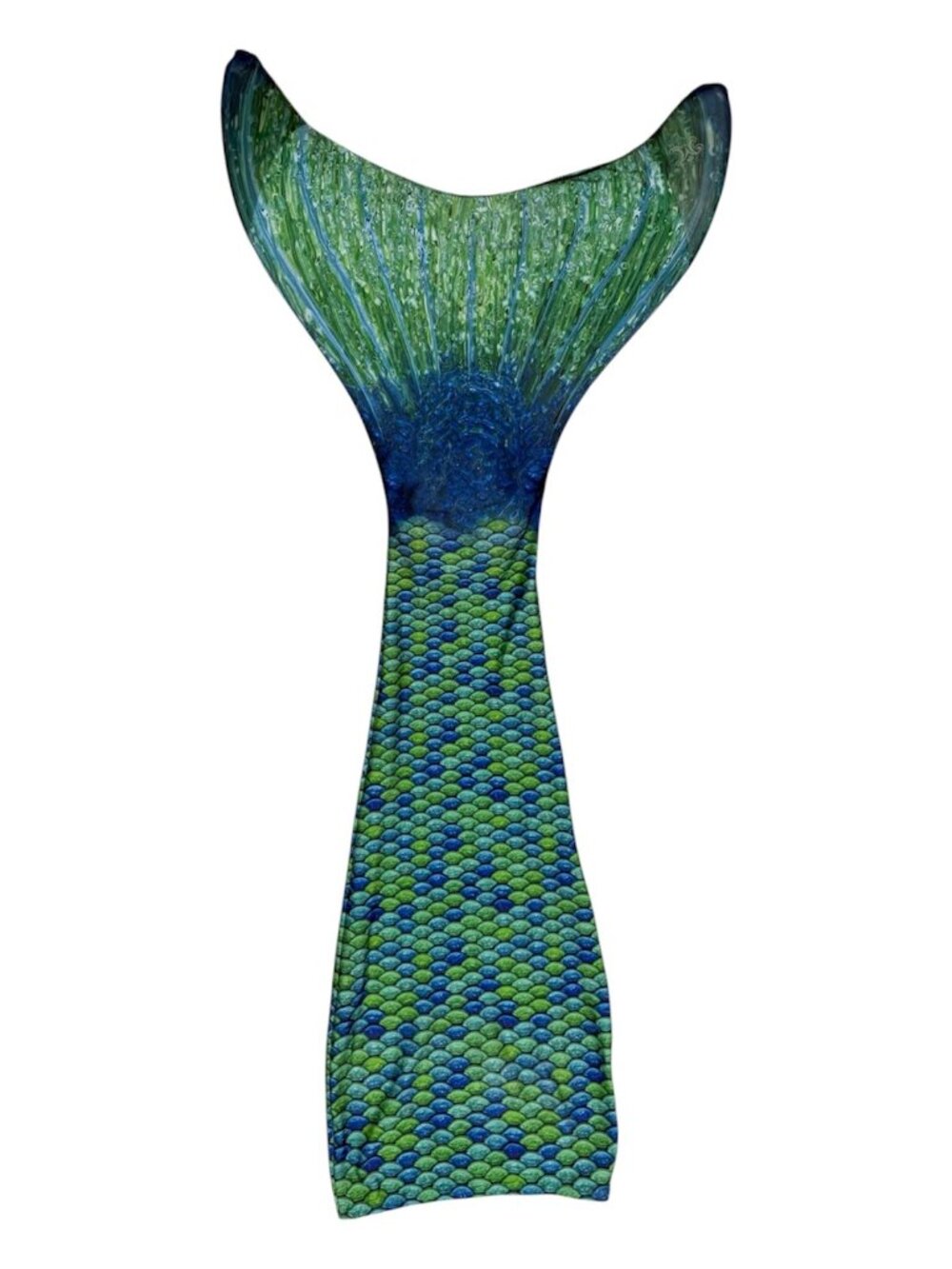 Fin Fun Mermaid Tail & Monofin Girl's 8 Aussie Green Blue - Picture 2 of 8